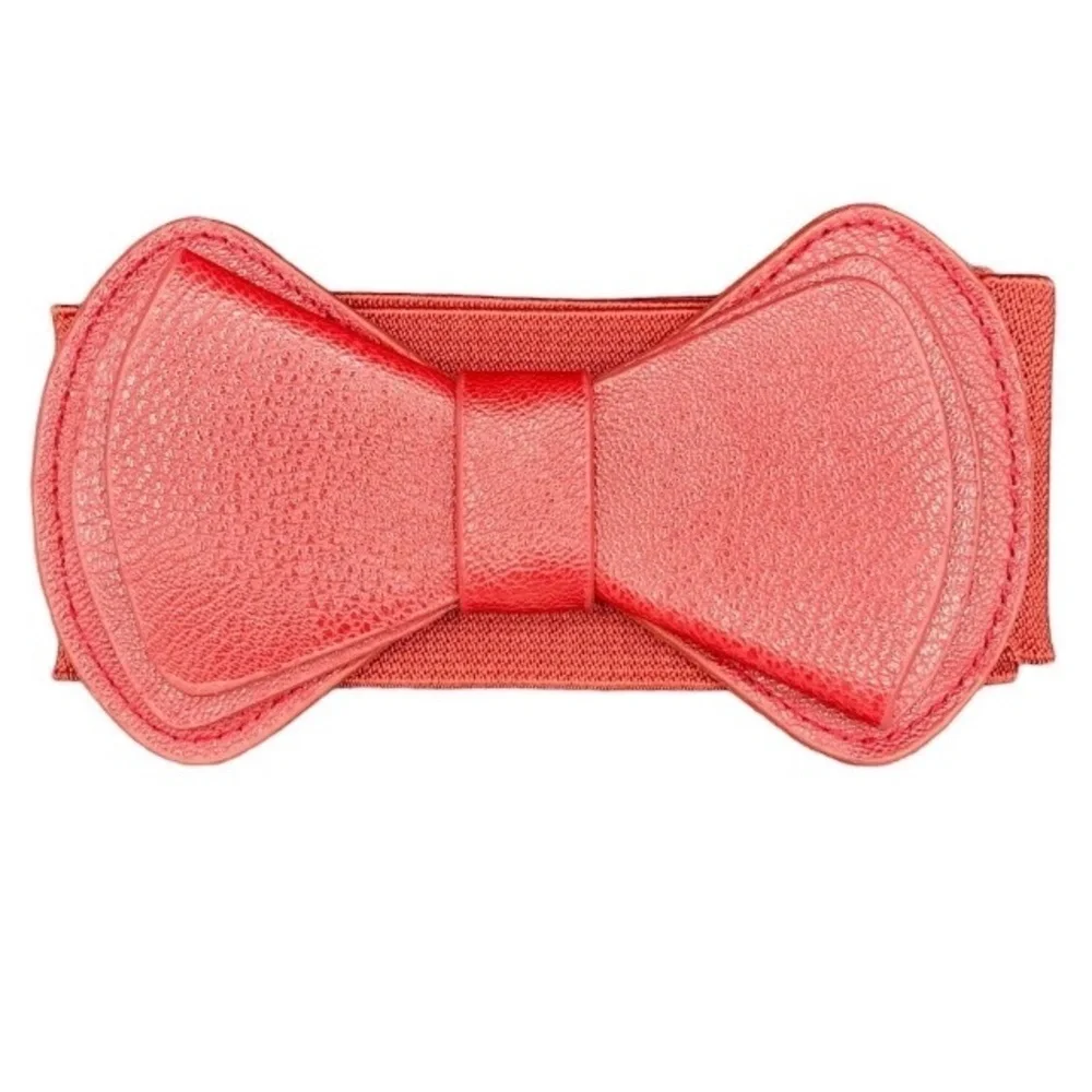 Cute red bowtie elastic belt.